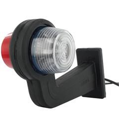 Lampe Mark.Rød/Hvit Lang LED Gylle